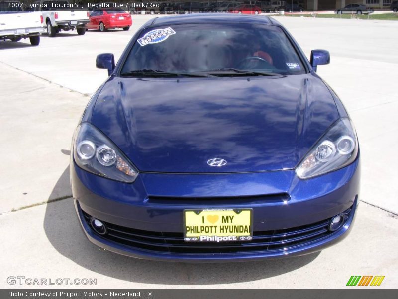 Regatta Blue / Black/Red 2007 Hyundai Tiburon SE