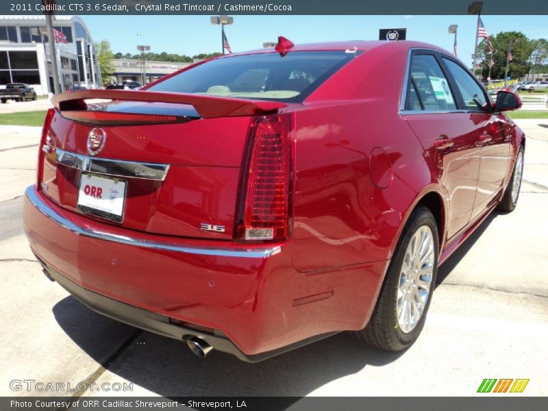 Crystal Red Tintcoat / Cashmere/Cocoa 2011 Cadillac CTS 3.6 Sedan
