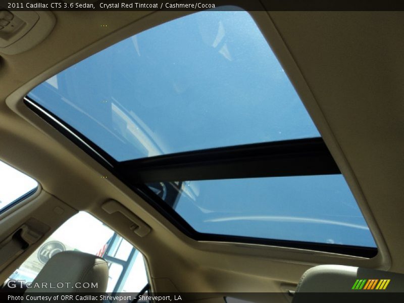 Sunroof of 2011 CTS 3.6 Sedan