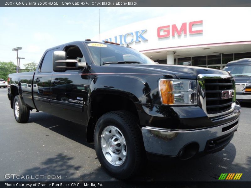 Onyx Black / Ebony Black 2007 GMC Sierra 2500HD SLT Crew Cab 4x4