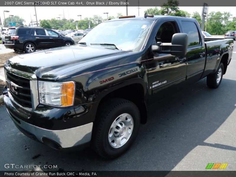 Onyx Black / Ebony Black 2007 GMC Sierra 2500HD SLT Crew Cab 4x4