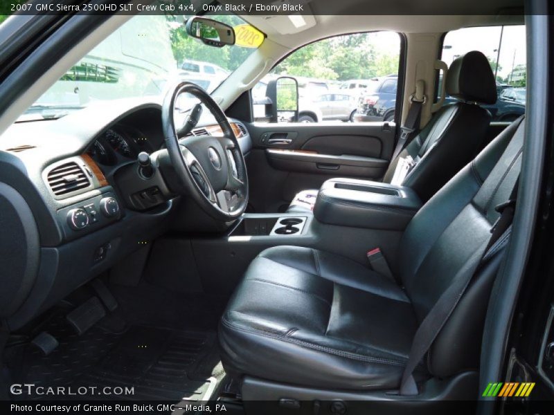  2007 Sierra 2500HD SLT Crew Cab 4x4 Ebony Black Interior