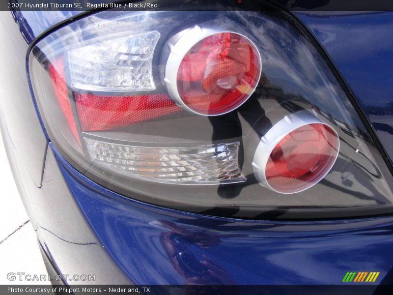 Regatta Blue / Black/Red 2007 Hyundai Tiburon SE