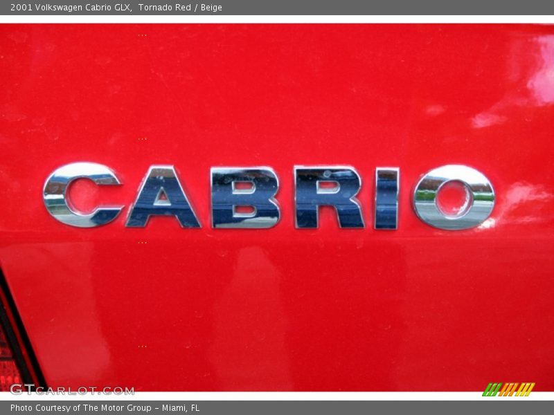 Tornado Red / Beige 2001 Volkswagen Cabrio GLX