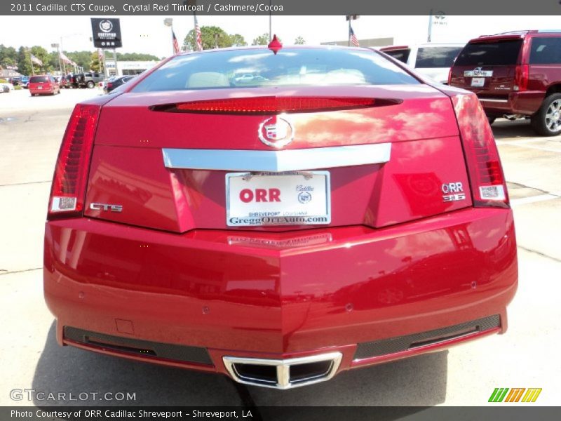 Crystal Red Tintcoat / Cashmere/Cocoa 2011 Cadillac CTS Coupe