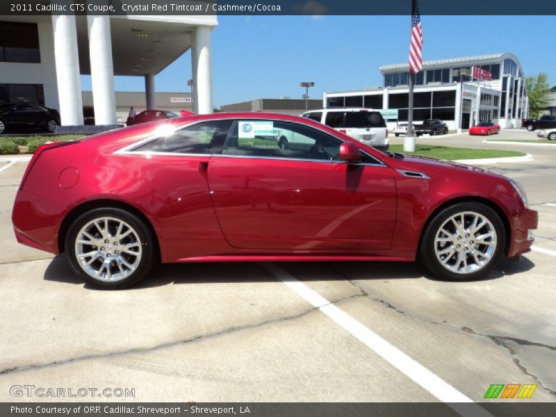 Crystal Red Tintcoat / Cashmere/Cocoa 2011 Cadillac CTS Coupe