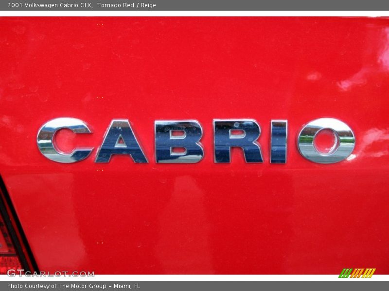 Tornado Red / Beige 2001 Volkswagen Cabrio GLX