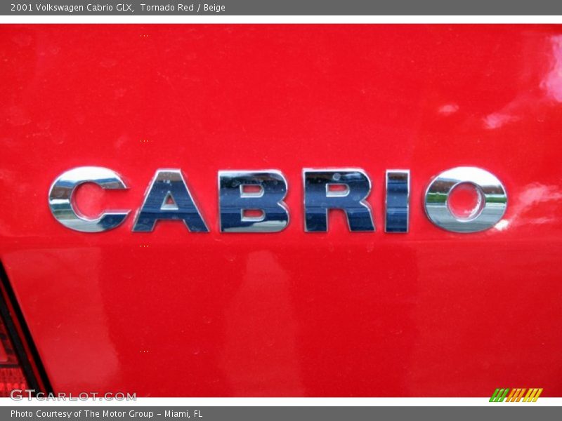 Tornado Red / Beige 2001 Volkswagen Cabrio GLX