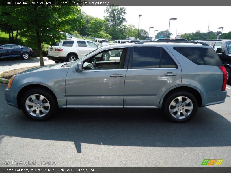 Sunset Blue / Light Gray/Ebony 2008 Cadillac SRX 4 V6 AWD