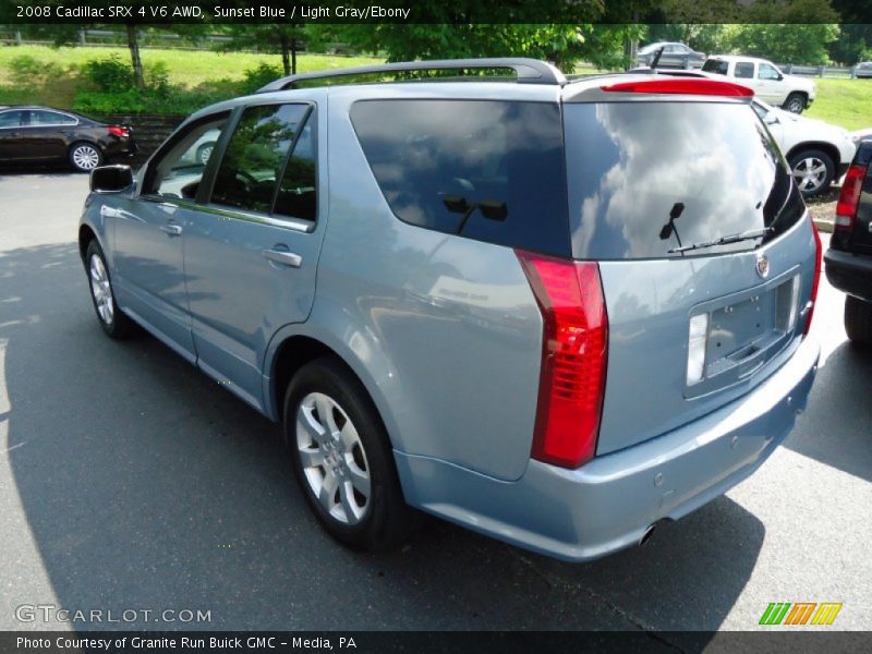 Sunset Blue / Light Gray/Ebony 2008 Cadillac SRX 4 V6 AWD