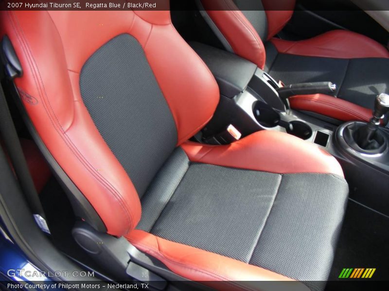 Regatta Blue / Black/Red 2007 Hyundai Tiburon SE