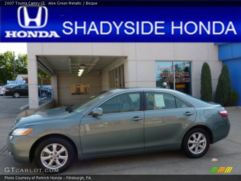 Aloe Green Metallic / Bisque 2007 Toyota Camry LE