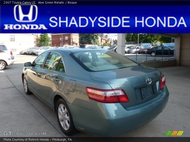 Aloe Green Metallic / Bisque 2007 Toyota Camry LE