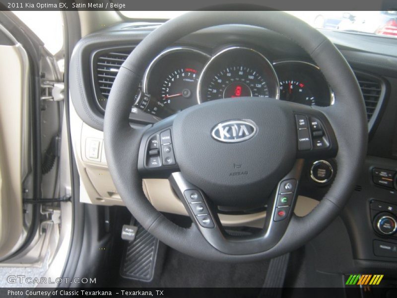 Satin Metal / Beige 2011 Kia Optima EX