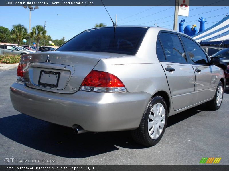 Warm Sand Metallic / Tan 2006 Mitsubishi Lancer ES