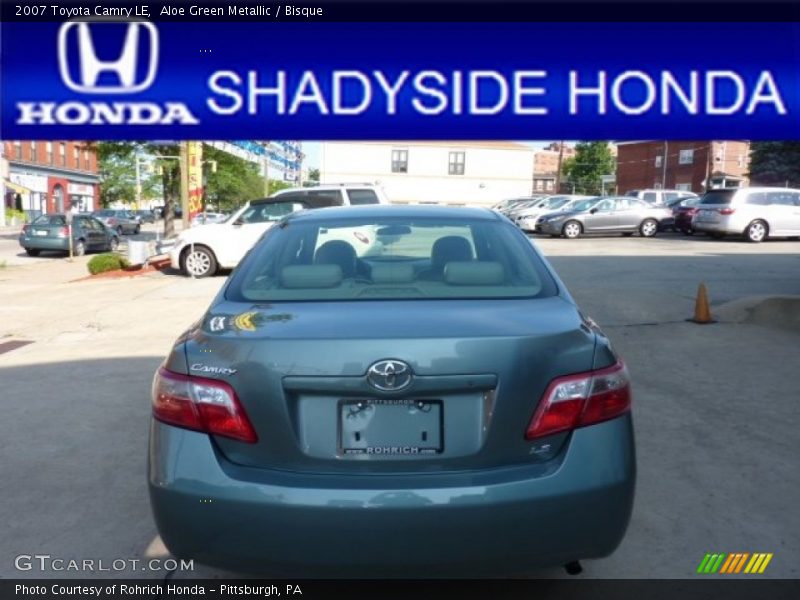 Aloe Green Metallic / Bisque 2007 Toyota Camry LE