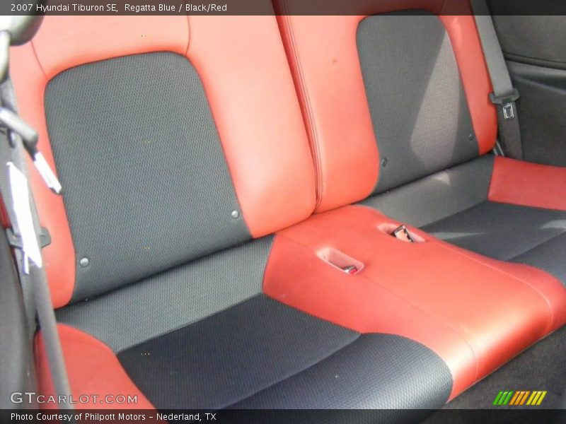 Regatta Blue / Black/Red 2007 Hyundai Tiburon SE