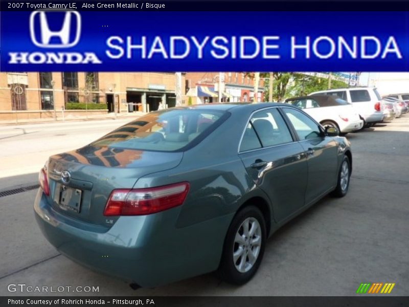 Aloe Green Metallic / Bisque 2007 Toyota Camry LE