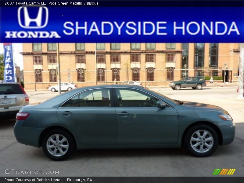 Aloe Green Metallic / Bisque 2007 Toyota Camry LE