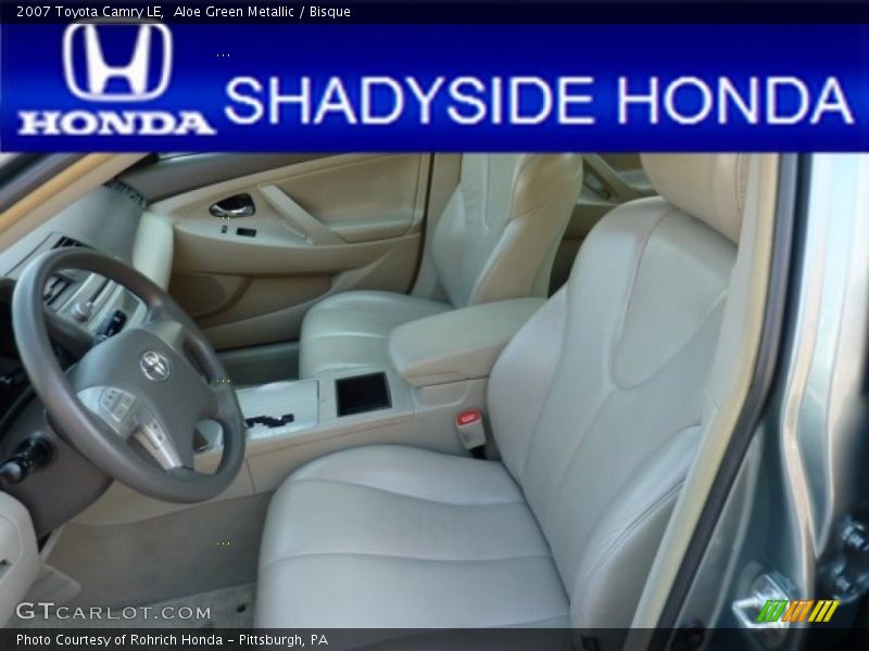 Aloe Green Metallic / Bisque 2007 Toyota Camry LE