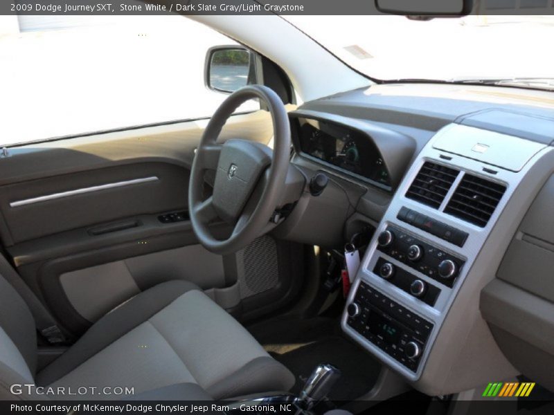 Stone White / Dark Slate Gray/Light Graystone 2009 Dodge Journey SXT