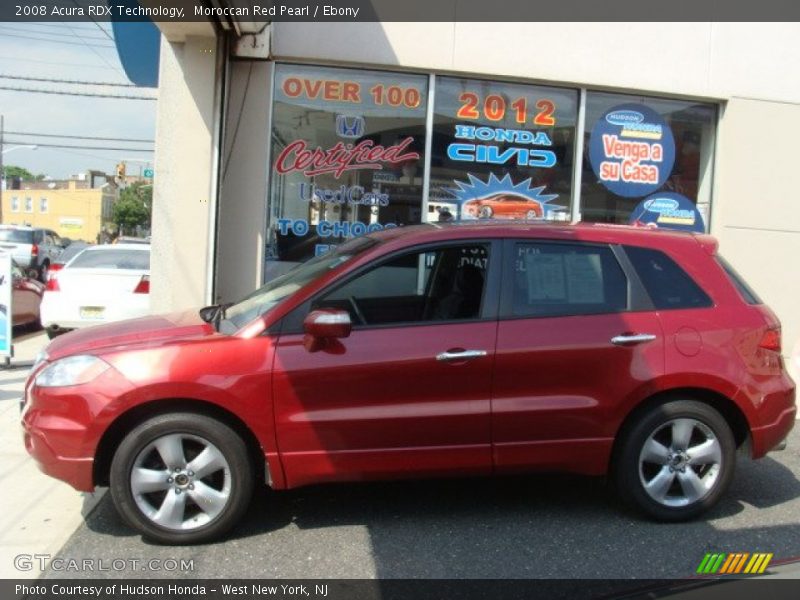 Moroccan Red Pearl / Ebony 2008 Acura RDX Technology