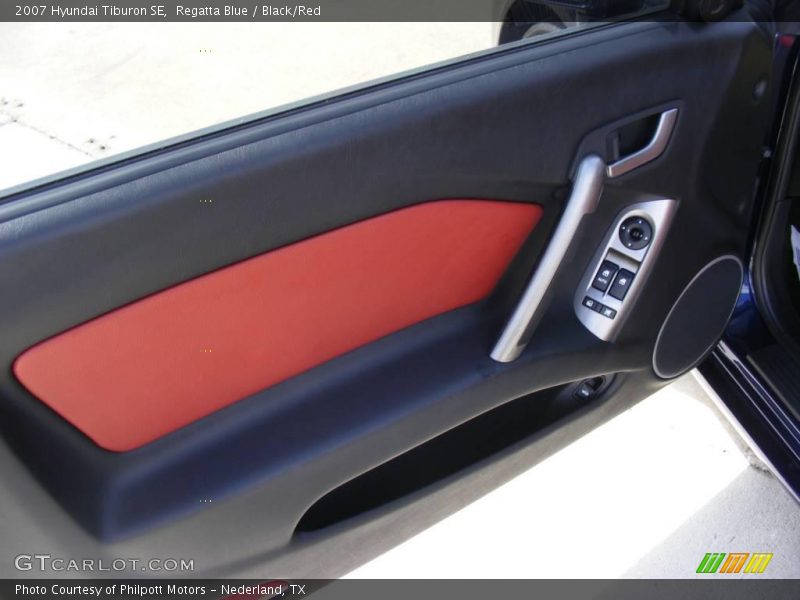 Regatta Blue / Black/Red 2007 Hyundai Tiburon SE