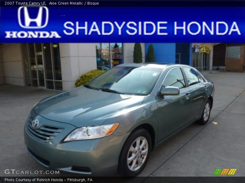 Aloe Green Metallic / Bisque 2007 Toyota Camry LE