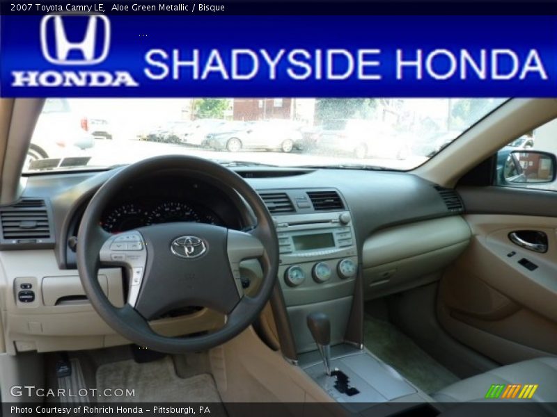 Aloe Green Metallic / Bisque 2007 Toyota Camry LE