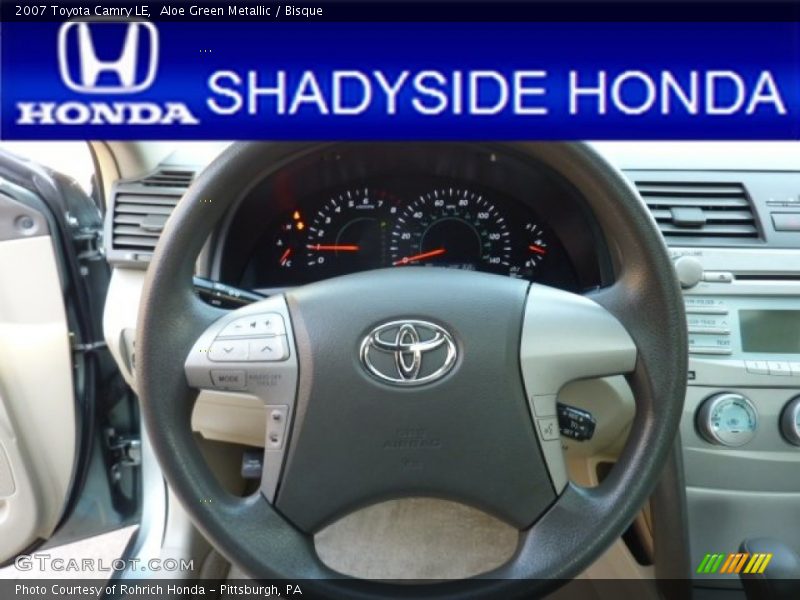 Aloe Green Metallic / Bisque 2007 Toyota Camry LE