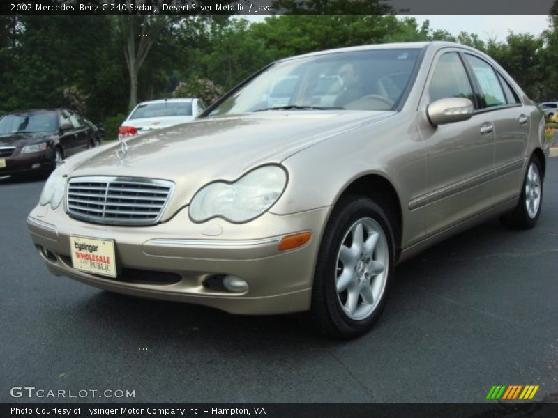 Desert Silver Metallic / Java 2002 Mercedes-Benz C 240 Sedan
