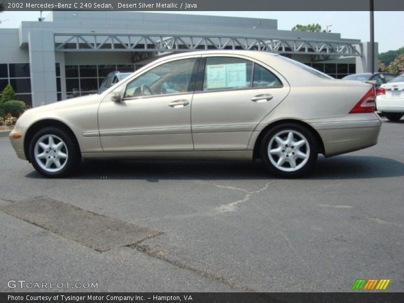 Desert Silver Metallic / Java 2002 Mercedes-Benz C 240 Sedan