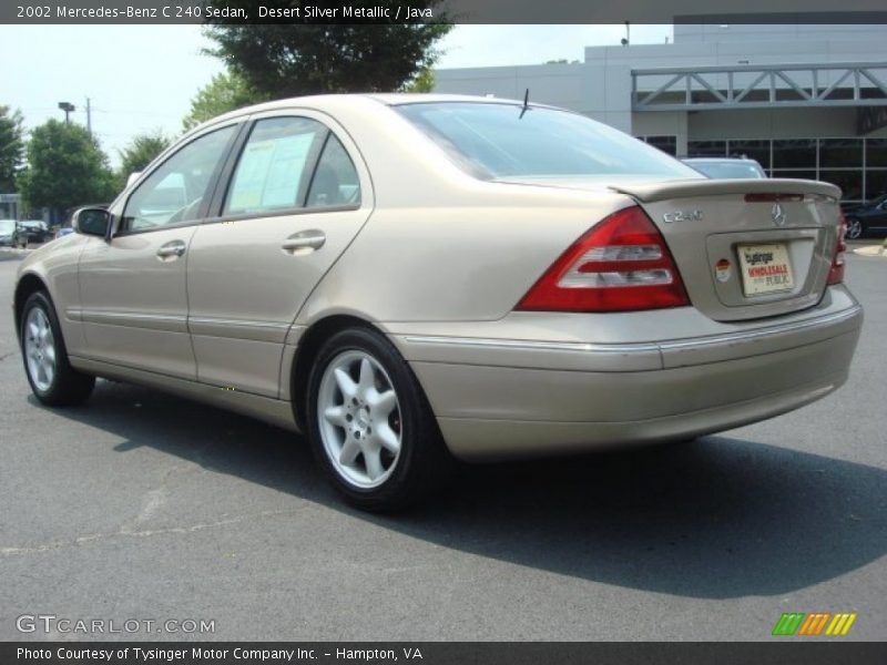 Desert Silver Metallic / Java 2002 Mercedes-Benz C 240 Sedan