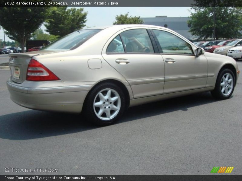 Desert Silver Metallic / Java 2002 Mercedes-Benz C 240 Sedan