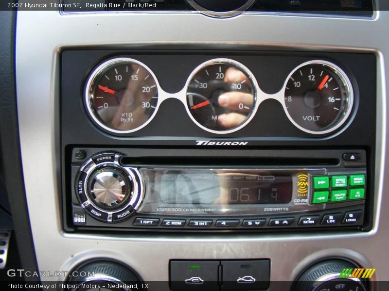 Regatta Blue / Black/Red 2007 Hyundai Tiburon SE