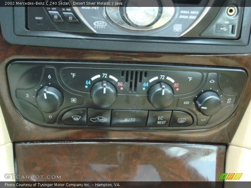 Desert Silver Metallic / Java 2002 Mercedes-Benz C 240 Sedan