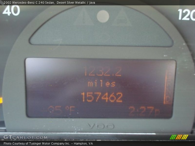Desert Silver Metallic / Java 2002 Mercedes-Benz C 240 Sedan