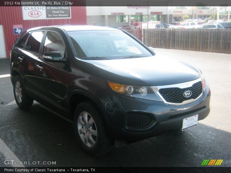 Pacific Blue / Gray 2012 Kia Sorento LX