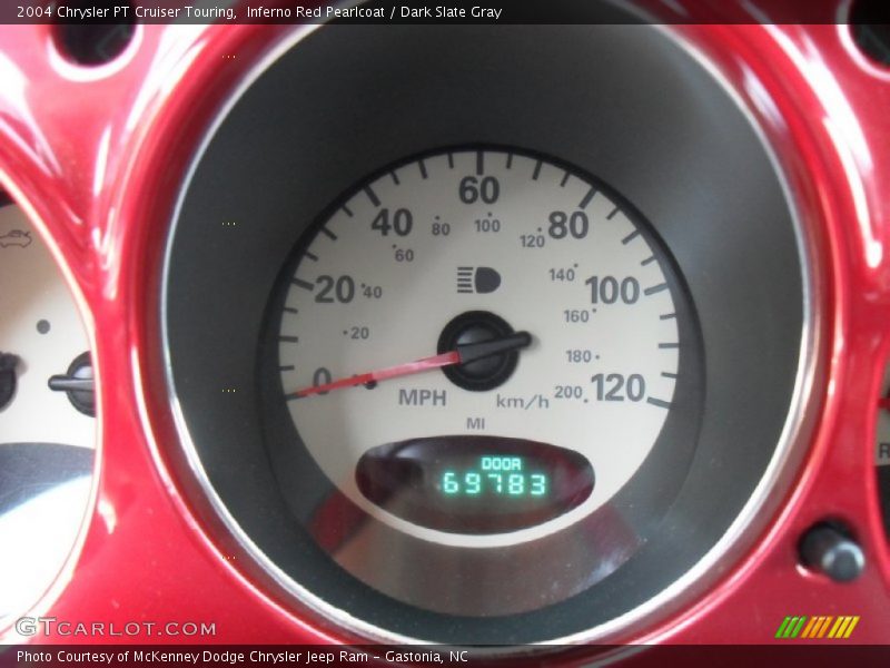 Inferno Red Pearlcoat / Dark Slate Gray 2004 Chrysler PT Cruiser Touring