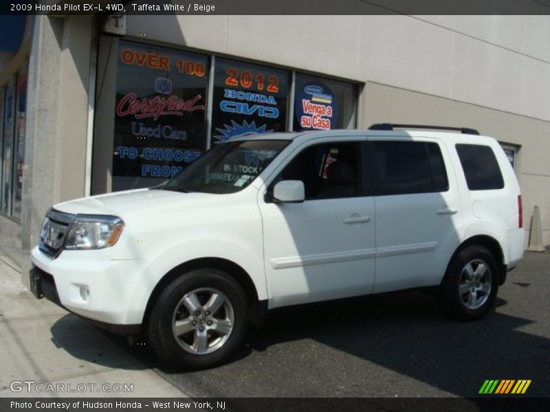 Taffeta White / Beige 2009 Honda Pilot EX-L 4WD