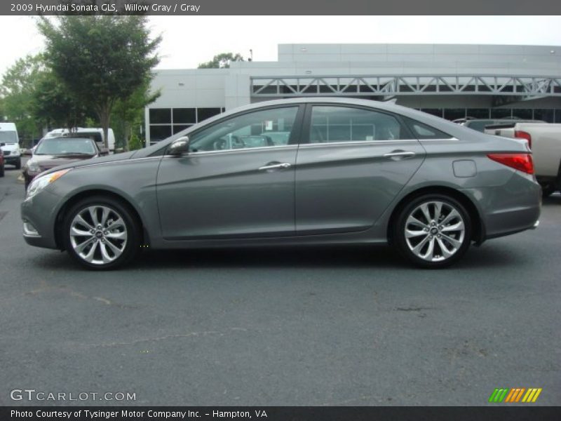 Willow Gray / Gray 2009 Hyundai Sonata GLS