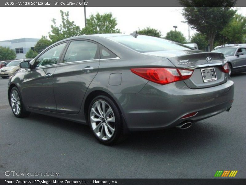 Willow Gray / Gray 2009 Hyundai Sonata GLS