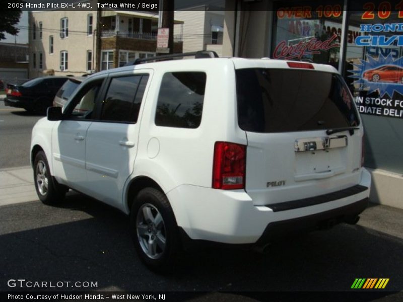 Taffeta White / Beige 2009 Honda Pilot EX-L 4WD