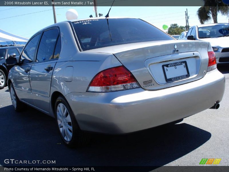 Warm Sand Metallic / Tan 2006 Mitsubishi Lancer ES