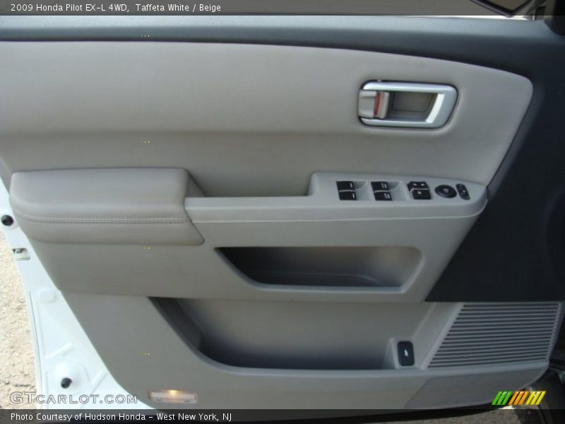 Taffeta White / Beige 2009 Honda Pilot EX-L 4WD