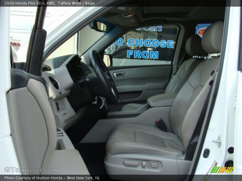 Taffeta White / Beige 2009 Honda Pilot EX-L 4WD