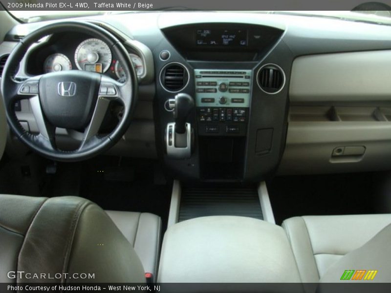 Taffeta White / Beige 2009 Honda Pilot EX-L 4WD