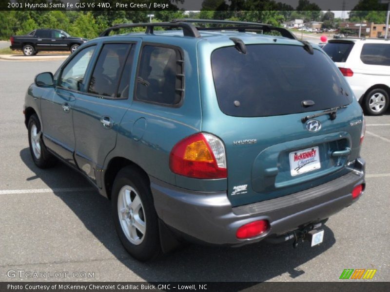 Pine Green / Beige 2001 Hyundai Santa Fe GLS V6 4WD