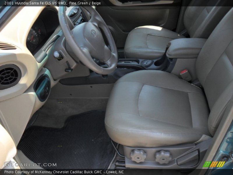 Pine Green / Beige 2001 Hyundai Santa Fe GLS V6 4WD