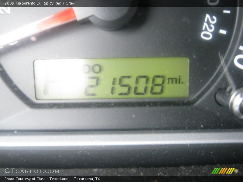 Spicy Red / Gray 2009 Kia Sorento LX